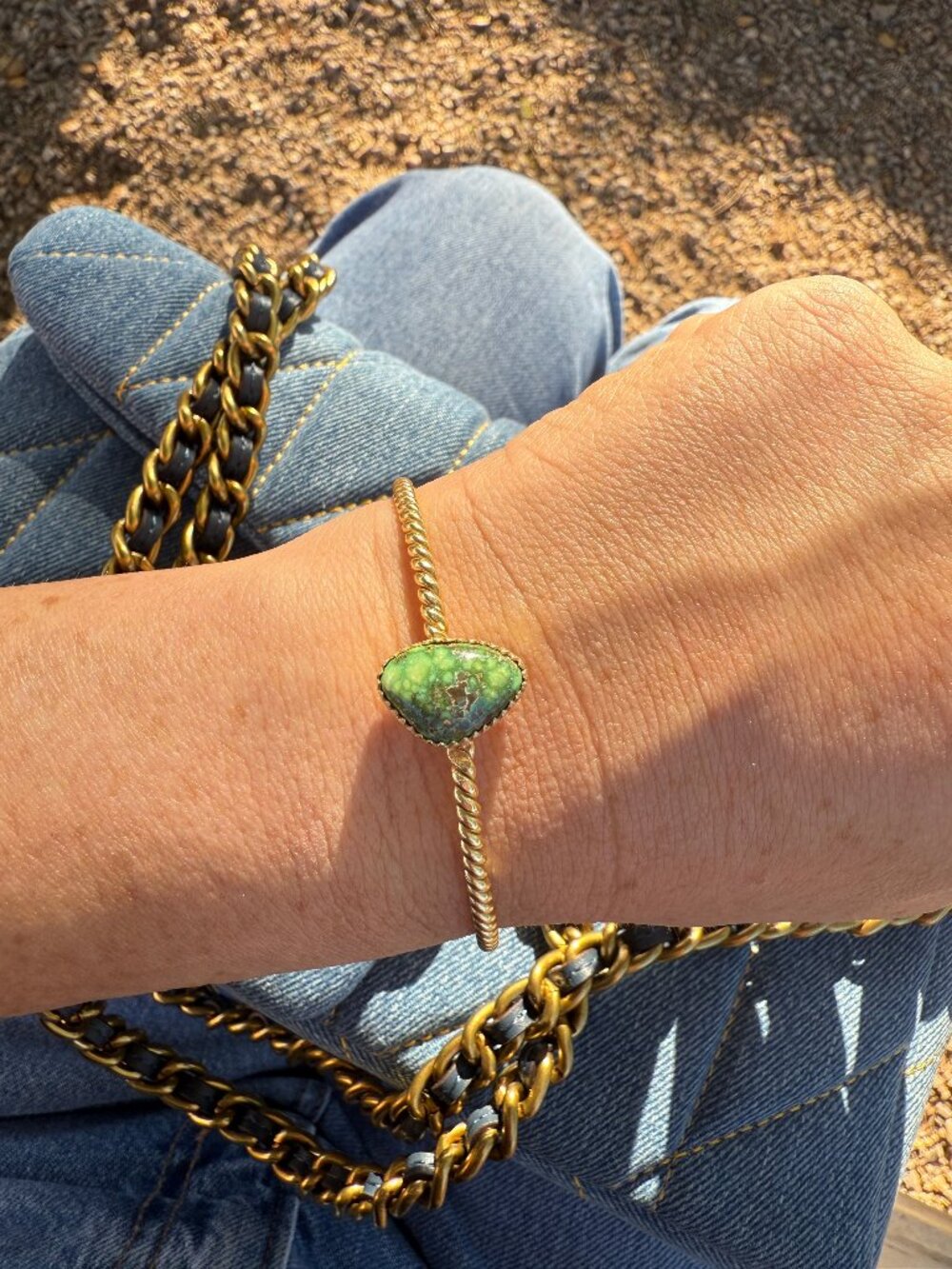 “The Golden Collection” Handmade Gold Plated Sterling Silver Natural Sonoran Mou